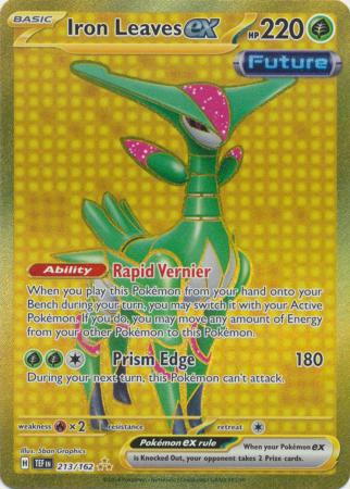 Scarlet & Violet: Temporal Forces: 213/162 - Iron Leaves ex - Gold Secret Rare