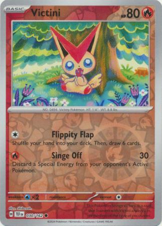 Scarlet & Violet: Temporal Forces: 030/162 - Victini - Common Reverse Holo