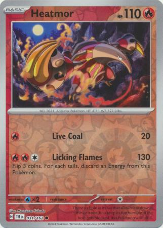 Scarlet & Violet: Temporal Forces: 031/162 - Heatmor - Common Reverse Holo