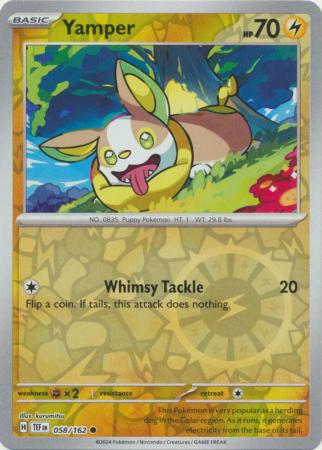 Scarlet & Violet: Temporal Forces: 058/162 - Yamper - Common Reverse Holo