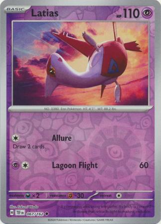 Scarlet & Violet: Temporal Forces: 067/162 - Latias - Uncommon Reverse Holo