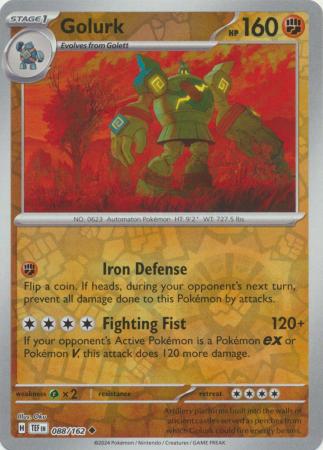 Scarlet & Violet: Temporal Forces: 088/162 - Golurk - Uncommon Reverse Holo
