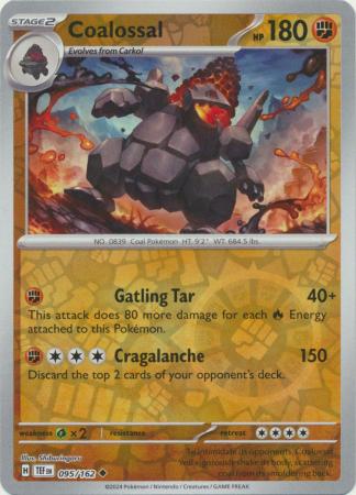 Scarlet & Violet: Temporal Forces: 095/162 - Coalossal - Uncommon Reverse Holo