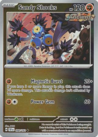 Scarlet & Violet: Temporal Forces: 098/162 - Sandy Shocks - Uncommon Reverse Holo