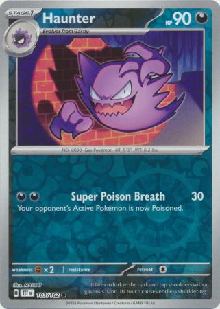 Scarlet & Violet: Temporal Forces: 103/162 - Haunter - Common Reverse Holo
