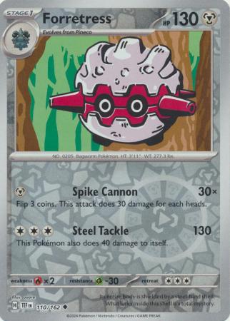 Scarlet & Violet: Temporal Forces: 110/162 - Forretress - Uncommon Reverse Holo