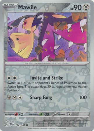 Scarlet & Violet: Temporal Forces: 112/162 - Mawile - Common Reverse Holo