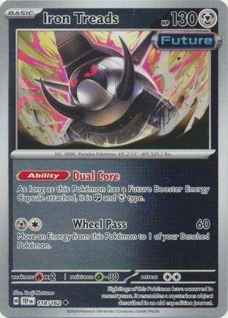 Scarlet & Violet: Temporal Forces: 118/162 - Iron Treads - Uncommon Reverse Holo