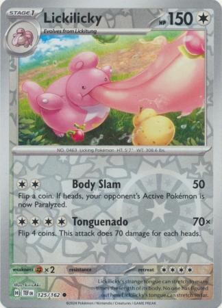 Scarlet & Violet: Temporal Forces: 125/162 - Lickilicky - Common Reverse Holo