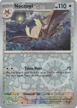 Scarlet & Violet: Temporal Forces: 127/162 - Noctowl - Common Reverse Holo