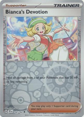 Scarlet & Violet: Temporal Forces: 142/162 - Bianca's Devotion - Uncommon Reverse Holo