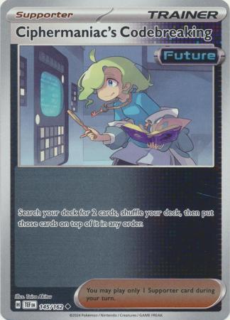 Scarlet & Violet: Temporal Forces: 145/162 - Ciphermaniac's Codebreaking - Uncommon Reverse Holo