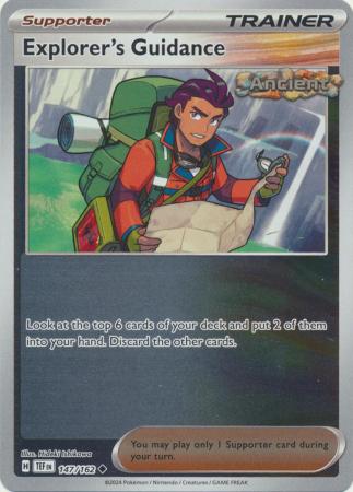 Scarlet & Violet: Temporal Forces: 147/162 - Explorer's Guidance - Uncommon Reverse Holo