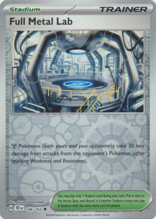Scarlet & Violet: Temporal Forces: 148/162 - Full Metal Lab - Uncommon Reverse Holo