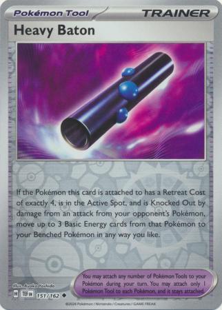 Scarlet & Violet: Temporal Forces: 151/162 - Heavy Baton - Uncommon Reverse Holo