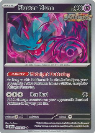 Scarlet & Violet: Temporal Forces: 078/162 - Flutter Mane - Holo Rare Reverse Holo