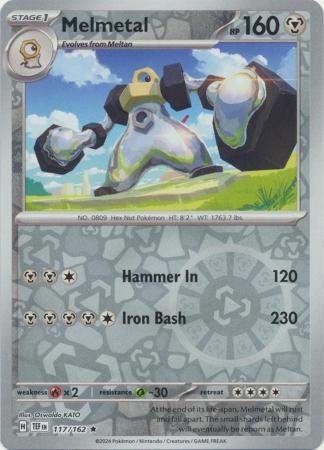 Scarlet & Violet: Temporal Forces: 117/162 - Melmetal - Holo Rare Reverse Holo