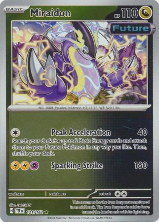 Scarlet & Violet: Temporal Forces: 121/162 - Miraidon - Holo Rare Reverse Holo