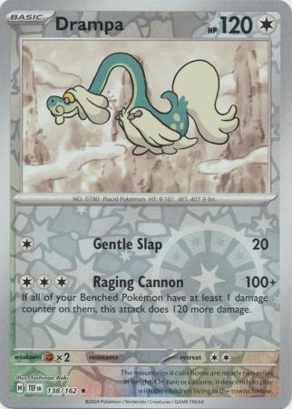 Scarlet & Violet: Temporal Forces: 138/162 - Drampa - Holo Rare Reverse Holo