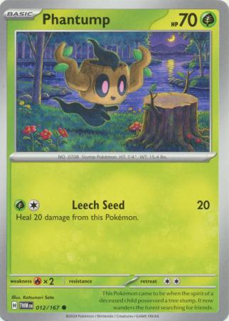 Scarlet & Violet: Twilight Masquerade : 012/167 - Phantump - Common