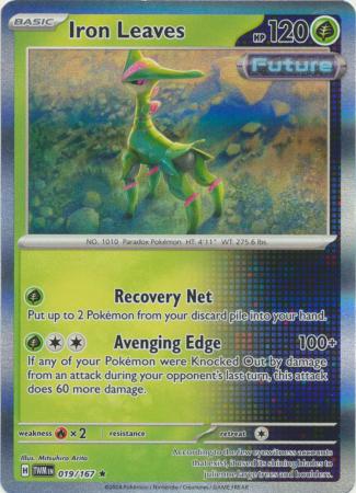 Scarlet & Violet: Twilight Masquerade : 019/167 - Iron Leaves - Holo Rare