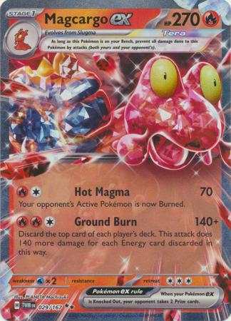 Scarlet & Violet: Twilight Masquerade : 029/167 - Magcargo ex - Ultra Rare