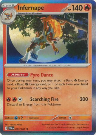 Scarlet & Violet: Twilight Masquerade : 033/167 - Infernape - Holo Rare