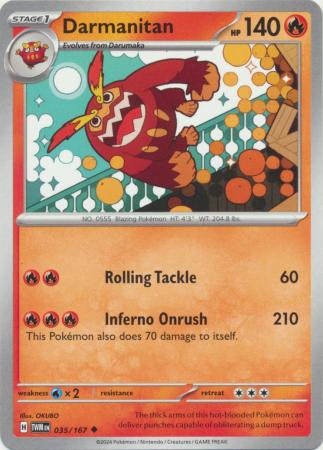 Scarlet & Violet: Twilight Masquerade : 035/167 - Darmanitan - Uncommon
