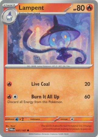 Scarlet & Violet: Twilight Masquerade : 037/167 - Lampent - Common
