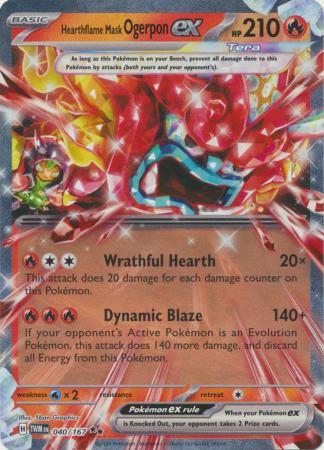 Scarlet & Violet: Twilight Masquerade : 040/167 - Hearthflame Mask Ogerpon ex - Ultra Rare