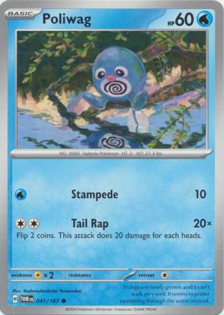 Scarlet & Violet: Twilight Masquerade : 041/167 - Poliwag - Common