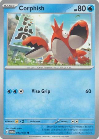 Scarlet & Violet: Twilight Masquerade : 047/167 - Corphish - Common