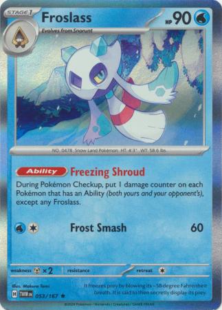 Scarlet & Violet: Twilight Masquerade : 053/167 - Froslass - Holo Rare
