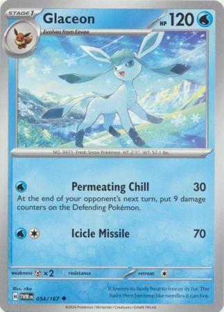Scarlet & Violet: Twilight Masquerade : 054/167 - Glaceon - Uncommon