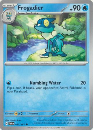 Scarlet & Violet: Twilight Masquerade : 057/167 - Frogadier - Common