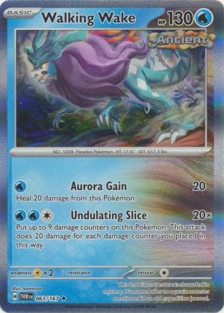 Scarlet & Violet: Twilight Masquerade : 063/167 - Walking Wake - Holo Rare