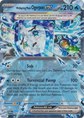 Scarlet & Violet: Twilight Masquerade : 064/167 - Wellspring Mask Ogerpon ex - Ultra Rare