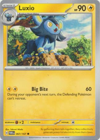 Scarlet & Violet: Twilight Masquerade : 067/167 - Luxio - Common