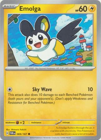 Scarlet & Violet: Twilight Masquerade : 069/167 - Emolga - Common