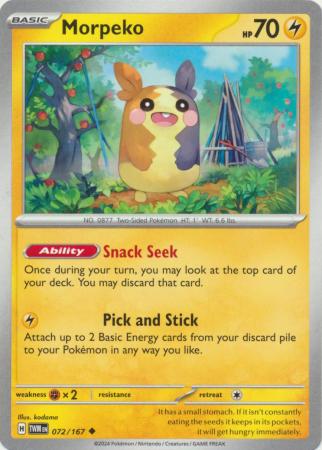 Scarlet & Violet: Twilight Masquerade : 072/167 - Morpeko - Uncommon