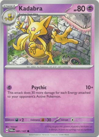 Scarlet & Violet: Twilight Masquerade : 081/167 - Kadabra - Common