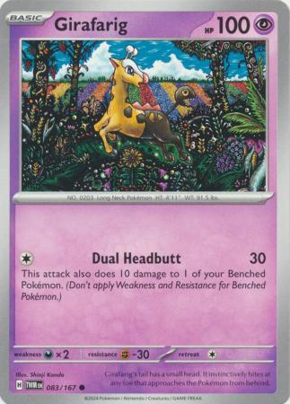 Scarlet & Violet: Twilight Masquerade : 083/167 - Girafarig - Common