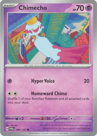Scarlet & Violet: Twilight Masquerade : 085/167 - Chimecho - Common