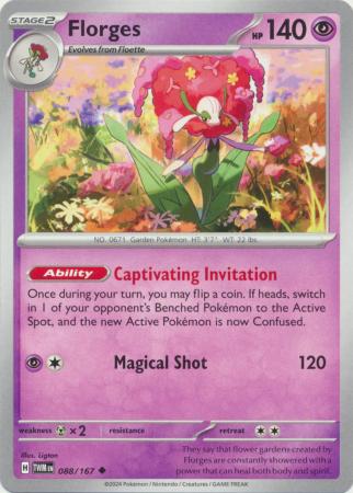 Scarlet & Violet: Twilight Masquerade : 088/167 - Florges - Uncommon