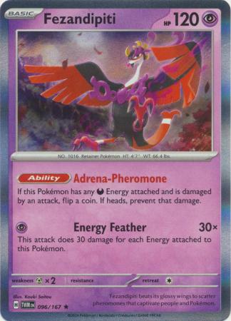 Scarlet & Violet: Twilight Masquerade : 096/167 - Fezandipiti - Holo Rare