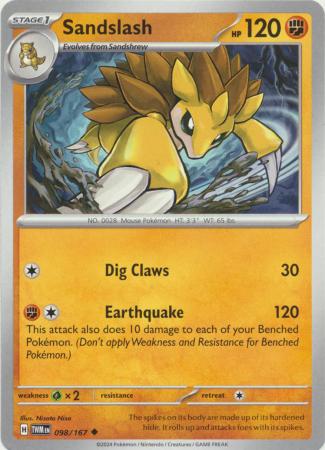 Scarlet & Violet: Twilight Masquerade : 098/167 - Sandslash - Uncommon