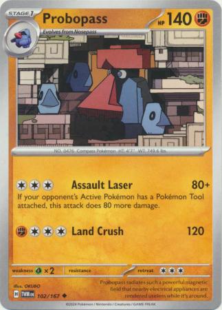 Scarlet & Violet: Twilight Masquerade : 102/167 - Probopass - Uncommon