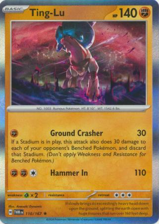 Scarlet & Violet: Twilight Masquerade : 110/167 - Ting-Lu - Holo Rare