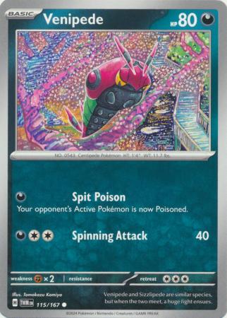 Scarlet & Violet: Twilight Masquerade : 115/167 - Venipede - Common