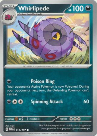 Scarlet & Violet: Twilight Masquerade : 116/167 - Whirlipede - Common